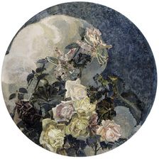 Roses and Orchids 1894. Artist: Mikhail Vrubel