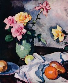 Roses and Fruit c1931. Artist: Samuel John Peploe