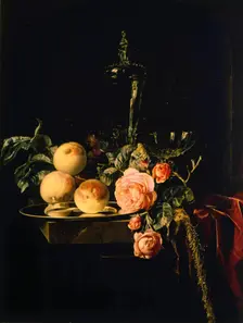 Roses and Peaches 1659. Artist: Willem van Aelst