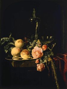 Roses and Peaches 1659. Artist: Willem van Aelst