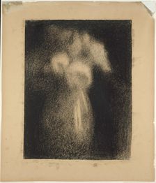 Roses in a Vase, 1881/83. Creator: Georges-Pierre Seurat