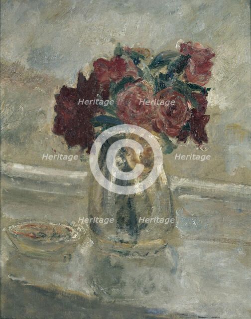 Roses in a vase, c1939. Creator: Ethel Walker.