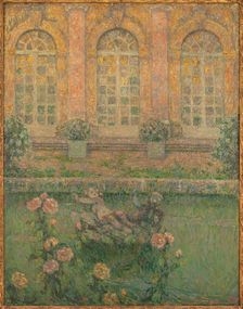 Roses of Trianon, c1917. Creator: Henri Eugene Le Sidaner