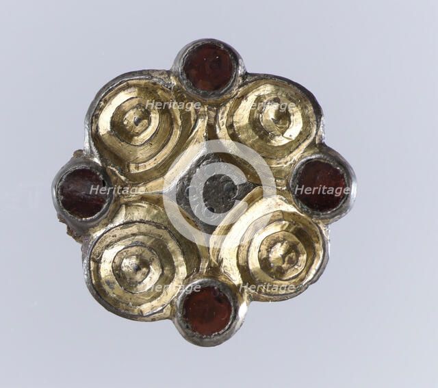 Rosette Brooch, Frankish, 550-600. Creator: Unknown.