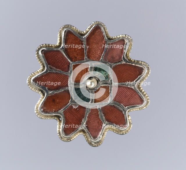 Rosette Brooch, Frankish, 6th century. Creator: Unknown.