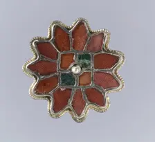 Rosette Brooch, Frankish, 6th century. Creator: Unknown