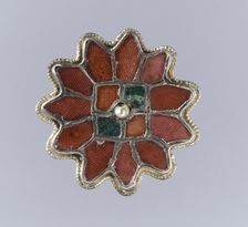 Rosette Brooch, Frankish, 6th century. Creator: Unknown