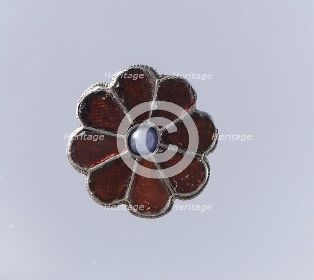 Rosette Brooch, Frankish, first half 6th century. Creator: Unknown.