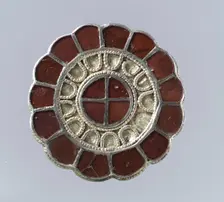 Rosette Brooch, Frankish, last quarter 6th century. Creator: Unknown