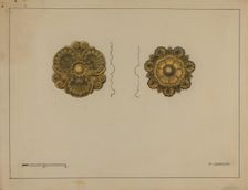 Rosette Mounts, c. 1936. Creator: Philip Johnson
