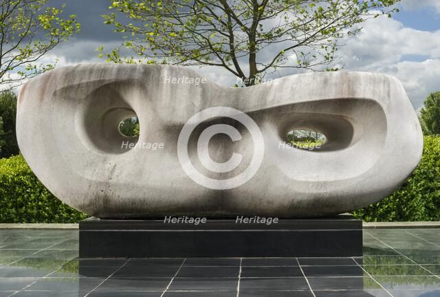 'Rosewall', sculpture by Barbara Hepworth, Future Walk, West Bars, Chesterfield, Derbyshire, 2015. Artist: Alun Bull.
