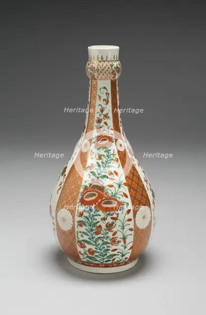 Rosewater Bottle, Worcester, c. 1770. Creator: Royal Worcester.