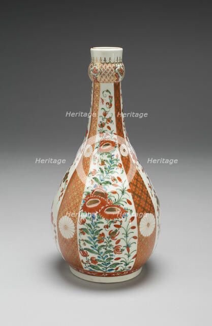 Rosewater Bottle, Worcester, c. 1770. Creator: Royal Worcester.