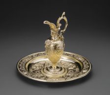 Rosewater Ewer and Basin, Nuremberg, 1603/1609. Creator: Franz Dotte
