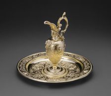 Rosewater Ewer and Basin, Nuremberg, 1603/1609. Creator: Franz Dotte