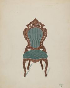 Rosewood Chair, c. 1936. Creator: Rex F Bush