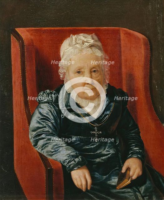 Rosina Wieser in the armchair, 1822. Creator: Ferdinand Georg Waldmuller.