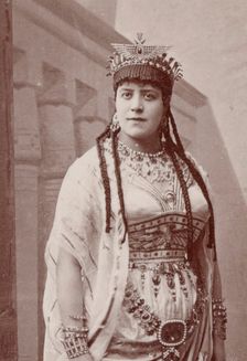 Rosine Bloch (1832-1891) in opera Aida by Giuseppe Verdi, Paris, Théâtre national de l'Opéra, 22.03