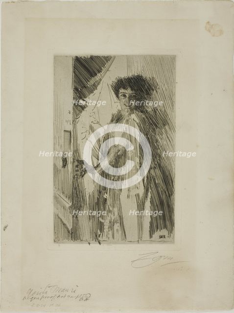 Rosita Mauri, 1889. Creator: Anders Leonard Zorn.