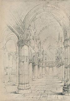 Roslin Chapel 1838. Artist: John Ruskin