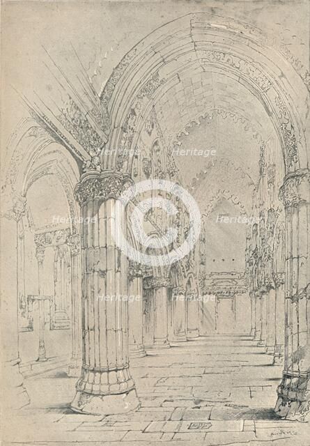 'Roslin Chapel', 1838. Artist: John Ruskin.