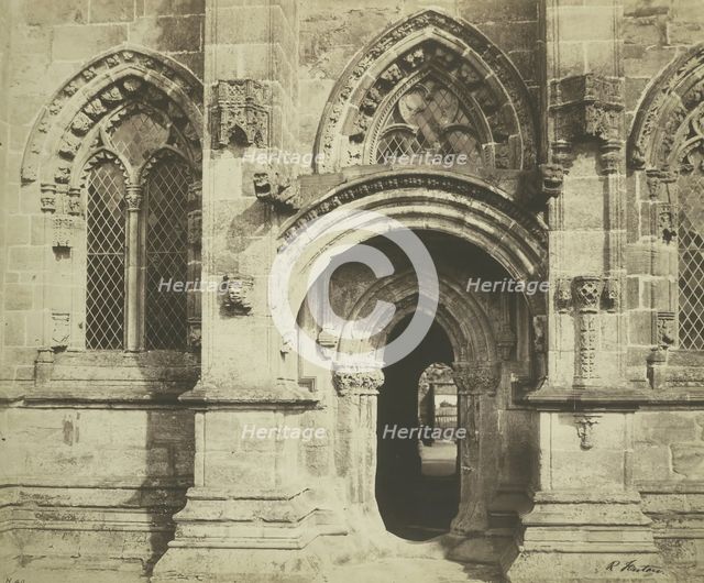 Roslin Chapel, South Porch, 1856. Creator: Roger Fenton.