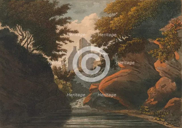 'Rosline Castle', 1800. Creator: M Merigot.