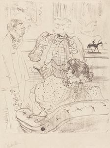 Rosmersholm; Le Gage, 1898. Creator: Henri de Toulouse-Lautrec
