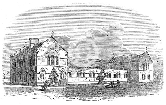 Rossall School Baths, Fleetwood, Lancashire, 1871. Creator: Unknown.