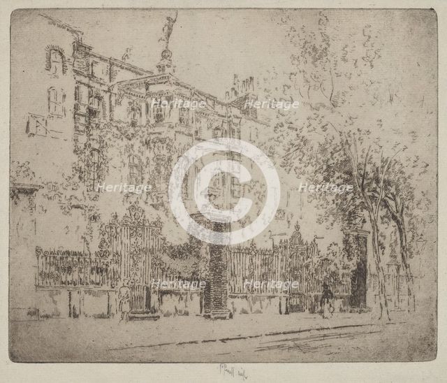 Rossetti's House, 1906. Creator: Joseph Pennell.