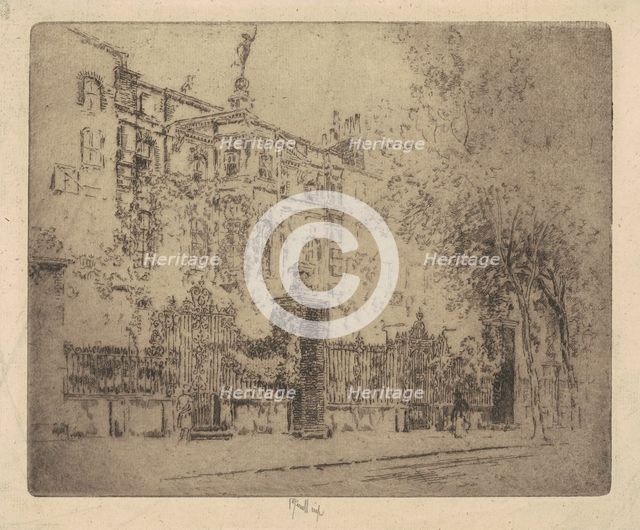 Rossetti's House, 1906. Creator: Joseph Pennell.