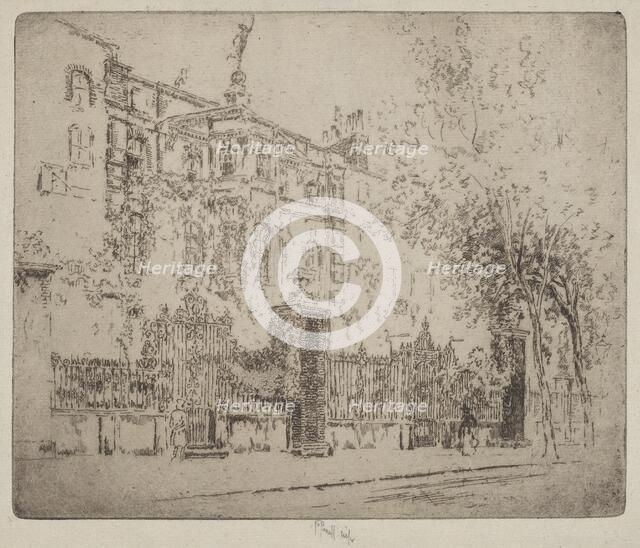 Rossetti's House, 1906. Creator: Joseph Pennell.