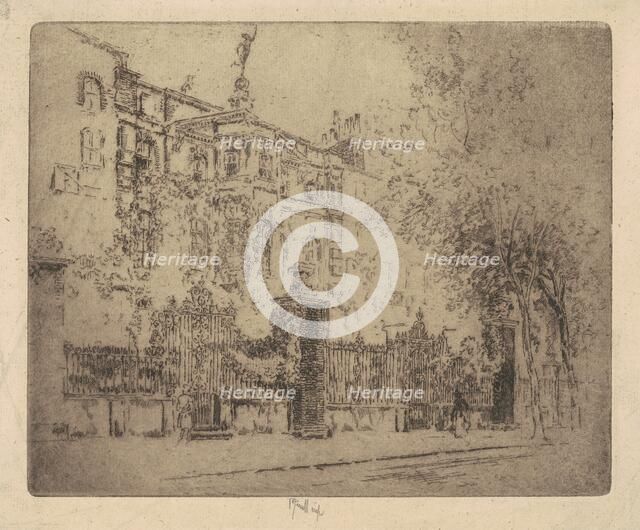 Rossetti's House, 1906. Creator: Joseph Pennell.