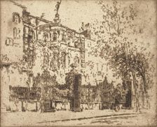 Rossetti's House, 1906. Creator: Joseph Pennell