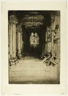 Rosslyn Chapel, 1901. Creator: David Young Cameron