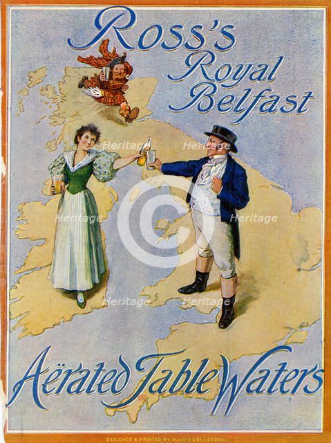 Ross’s Royal Belfast Aerated Table Waters, 1900. Artist: Unknown