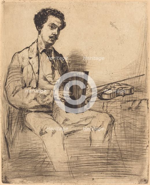 Ross Winans, 1861. Creator: James Abbott McNeill Whistler.