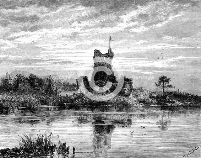 Ross Castle, County Kerry, Ireland, 19th century.Artist: Weber