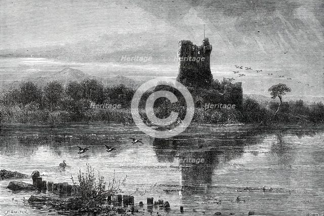 Ross Castle (from "Picturesque Europe"), 1876. Creator: Josiah Wood Whymper.