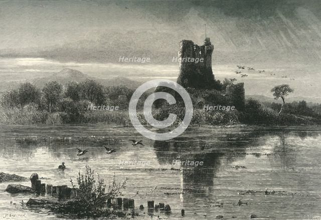 'Ross Castle, Killarney', c1870.