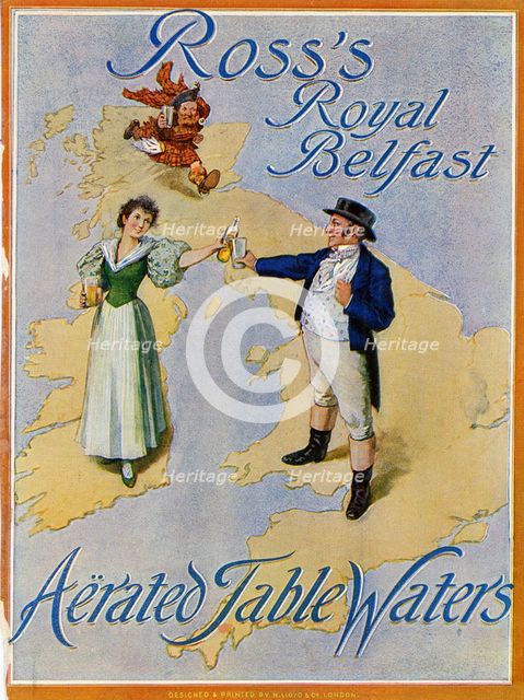 Ross’s Royal Belfast Aerated Table Waters, 1900. Artist: Unknown