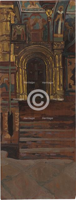 Rostov the Great. Interior of the Church of Our Savior na Senyakh.