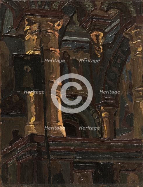 Rostov the Great. Interior of the Church of Our Savior na Senyakh.