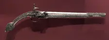 "Rat-Tailed" Miquelet-Lock Pistol, late 1700s-early 1800s. Creator: Unknown