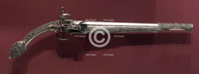 "Rat-Tailed" Miquelet-Lock Pistol, late 1700s-early 1800s. Creator: Unknown.