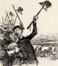 Ratapoil and his staff: Long live the Emperor!, 1851. Creator: Daumier, Honoré (1808-1879)