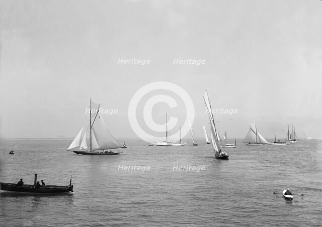 Raters in Cowes Roads. Creator: Kirk & Sons of Cowes.