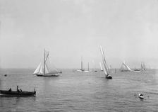 Raters in Cowes Roads. Creator: Kirk & Sons of Cowes