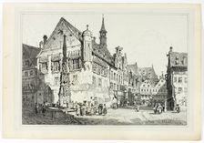 Rath Haus, Ulm, 1833. Creator: Samuel Prout