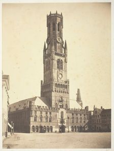 Rathaus, Bruges, Holland, 1854/55, printed 1855. Creators: Bisson Frères, Louis-Auguste Bisson, Auguste-Rosalie Bisson